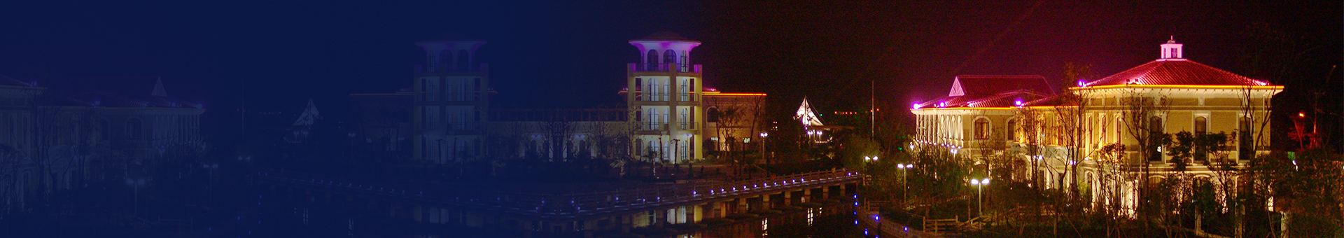 西班牙风貌----奉城镇政府夜景.jpg